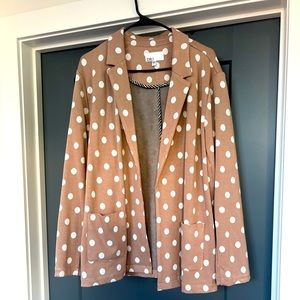 Polka dot blazer